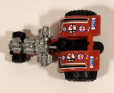 1990 Galoob Micro Machines Tractor Pull Red Die Cast Toy Car Vehicle