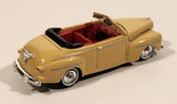 CMW Mini Metals HO Scale 1948 Ford Convertible Tan Die Cast Toy Car Vehicle with Opening Hood