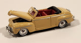 CMW Mini Metals HO Scale 1948 Ford Convertible Tan Die Cast Toy Car Vehicle with Opening Hood