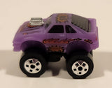 1987 Road Champs Mustang Purple Micro Mini Die Cast Toy Car Vehicle