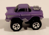1987 Road Champs '57 Chevy Purple Micro Mini Die Cast Toy Car Vehicle