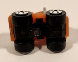 1987 Road Champs Semi Truck Orange Micro Mini Die Cast Toy Car Vehicle