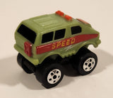 1987 Road Champs Speed Van Green Micro Mini Die Cast Toy Car Vehicle