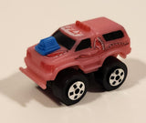 1987 Road Champs Ford Bronco Pink Micro Mini Die Cast Toy Car Vehicle