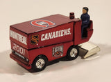 2001 White Rose Collectibles NHL Montreal Canadiens Zamboni Red Chrome 1:50 Scale Die Cast Toy Car Vehicle