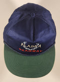 Alaska Skagway Dark Blue and Green Snapback Trucker Cap Hat