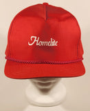 Homelite Red Adjustable Size Trucker Cap Hat