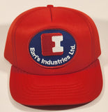 Earl's Industries Ltd. Red Snapback Trucker Cap Hat