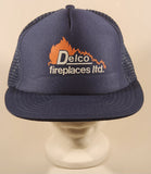Delco Fireplaces ltd. Dark Blue Mesh Snapback Trucker Cap Hat