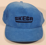 Vintage Skega Blue Corduroy Snapback Trucker Cap Hat