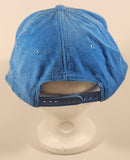 Vintage Skega Blue Corduroy Snapback Trucker Cap Hat