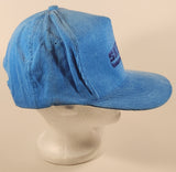 Vintage Skega Blue Corduroy Snapback Trucker Cap Hat