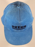 Vintage Skega Blue Corduroy Snapback Trucker Cap Hat