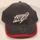 AHL Abbotsford Heat Ice Hockey Team Red Rimmed Black Adjustable Baseball Cap Hat Autographed