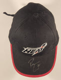 AHL Abbotsford Heat Ice Hockey Team Red Rimmed Black Adjustable Baseball Cap Hat Autographed