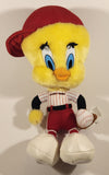 1998 Play By Play Toys Ace Warner Bros. Looney Tunes Tweety Bird Baseball Player 12" Toy Stuffed Plush