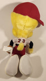 1998 Play By Play Toys Ace Warner Bros. Looney Tunes Tweety Bird Baseball Player 12" Toy Stuffed Plush