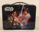 2010 Star Wars Luke Skywalker Princess Leia Han Solo Embossed Tin Metal Lunch Box