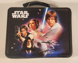 2010 Star Wars Luke Skywalker Princess Leia Han Solo Embossed Tin Metal Lunch Box