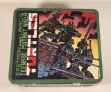 2022 Viacom Nickelodeon Eastman And Laird's Teenage Mutant Ninja Turtles Embossed Tin Metal Lunch Box and Thermos Set