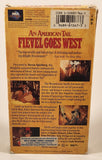 1991 Universal An American Tail Fievel Goes West Movie VHS Video Cassette Tape with Case
