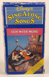 1989 Disney's Sing Along Songs Fun With Music Movie VHS Video Cassette Tape with Case