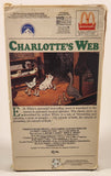 Paramount Charlotte's Web Movie VHS Video Cassette Tape with Case