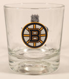 Rare Limited Release Crown Royal "NHL Rocks" Boston Bruins Hockey Team Clear Glass Whisky Cup