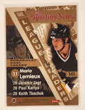 1996-97 Fleer NHL Pittsburgh Penguins #141 The Sporting News Power Play Goals Mario Lemieux Jaromir Jagr Paul Kariya Keith Tkachuk Trading Card