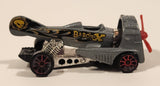 2004 Hot Wheels Wastlanders Dog Fighter Metalflake Grey Die Cast Airplane Style Toy Car Vehicle