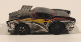 2005 Hot Wheels Wastelanders Two 2 Go Tooned Black and Chrome Die Cast Toy Car Vehicle