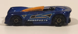 2015 Hot Wheels Monoposto Blue Die Cast Toy Car Vehicle