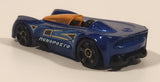 2015 Hot Wheels Monoposto Blue Die Cast Toy Car Vehicle