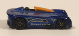 2015 Hot Wheels Monoposto Blue Die Cast Toy Car Vehicle