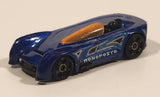 2015 Hot Wheels Monoposto Blue Die Cast Toy Car Vehicle