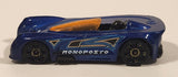2015 Hot Wheels Monoposto Blue Die Cast Toy Car Vehicle
