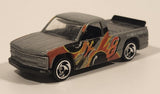 1998 Hot Wheels Mainline Figure 8 Racers 1996 Chevy 1500 Truck Grey Die Cast Toy Car Vehicle