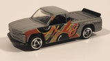 1998 Hot Wheels Mainline Figure 8 Racers 1996 Chevy 1500 Truck Grey Die Cast Toy Car Vehicle