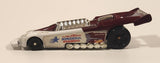 2000 McDonald's Hot Wheels Del Worsham Funny Car Current Maroon and White Die Cast Toy Race Car Vehicle