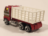 1998 Hot Wheels Rad Rigs Ford Stake Bed Truck Red Die Cast Toy Car Vehicle