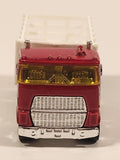 1998 Hot Wheels Rad Rigs Ford Stake Bed Truck Red Die Cast Toy Car Vehicle