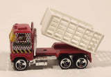 1998 Hot Wheels Rad Rigs Ford Stake Bed Truck Red Die Cast Toy Car Vehicle