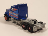 Vintage Majorette Super Movers Kenworth Semi Truck Miami Vice Blue 1/87 Scale Die Cast Toy Car Vehicle