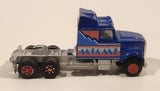 Vintage Majorette Super Movers Kenworth Semi Truck Miami Vice Blue 1/87 Scale Die Cast Toy Car Vehicle