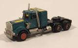 Vintage Majorette Super Movers Kenworth Semi Truck Green 1/87 Scale Die Cast Toy Car Vehicle