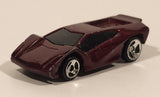 1999 Hot Wheels McDonald's Maximizer Dark Red Die Cast Toy Car Vehicle