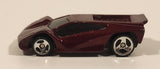 1999 Hot Wheels McDonald's Maximizer Dark Red Die Cast Toy Car Vehicle