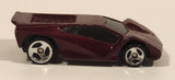 1999 Hot Wheels McDonald's Maximizer Dark Red Die Cast Toy Car Vehicle