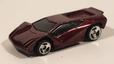1999 Hot Wheels McDonald's Maximizer Dark Red Die Cast Toy Car Vehicle