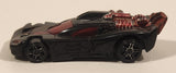 2008 McDonald's Spinebuster Black Pullback Plastic Die Cast Toy Car Vehicle